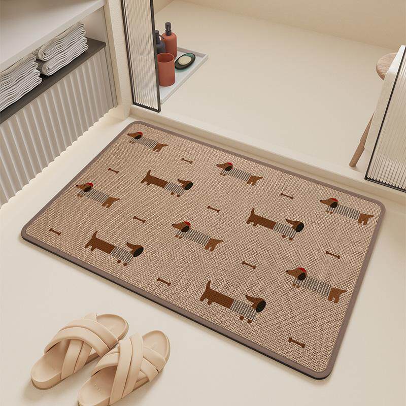 Fun Dog-Themed Bath Mat
