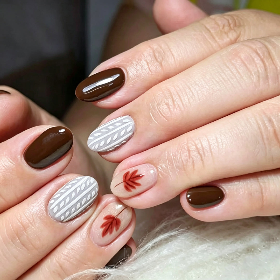 Decorative Manual Press-On Nail Art Set