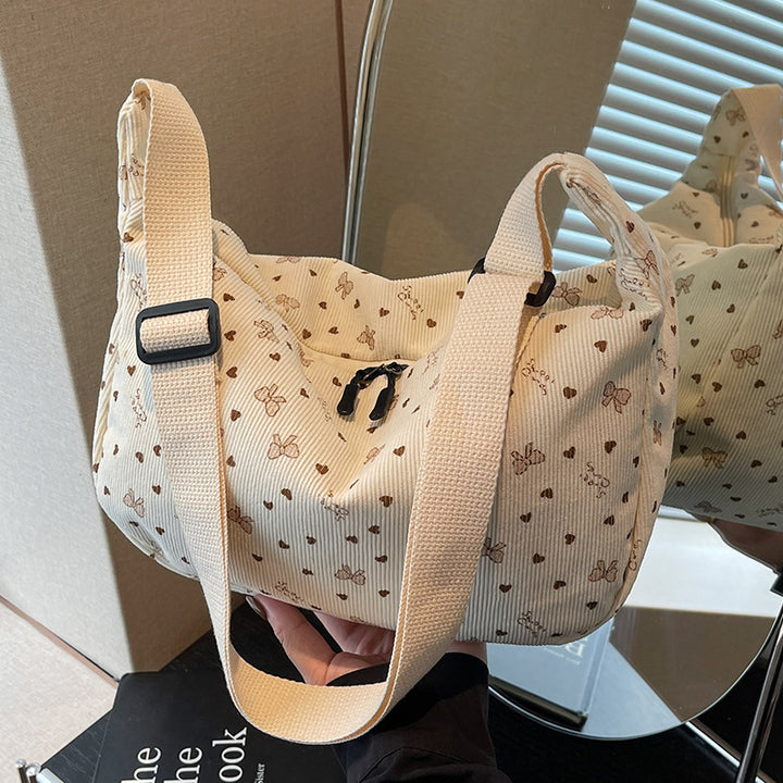 Casual Floral Print Hobo Bag