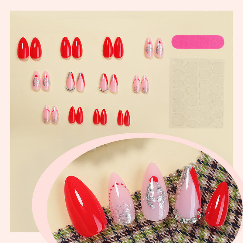 Elegant Glamorous Press-On Nail Art Set Kalsten