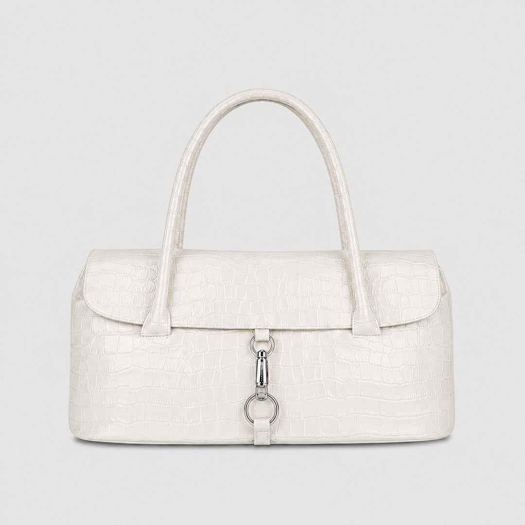 Elegant Crocodile Pattern Handbag