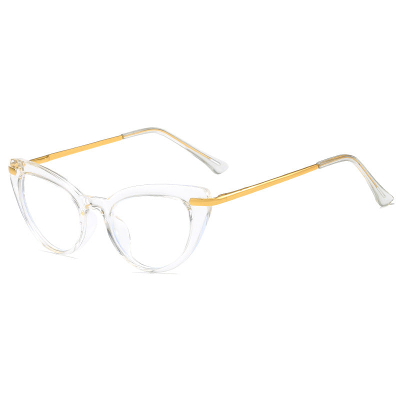 Women's Cat-Eye Sunglasses with Shiny Metal Frame Kalsten