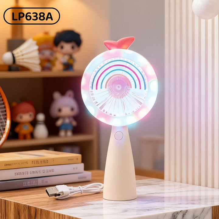 Women's portable multifunction fan with LED lighting Kalsten