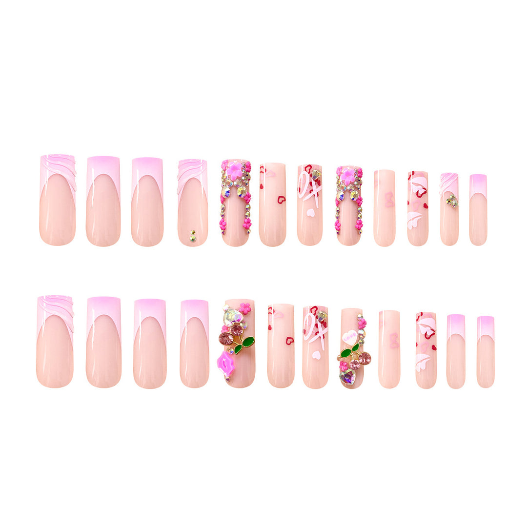 Artistic 3D nail art with glitter details Kalsten