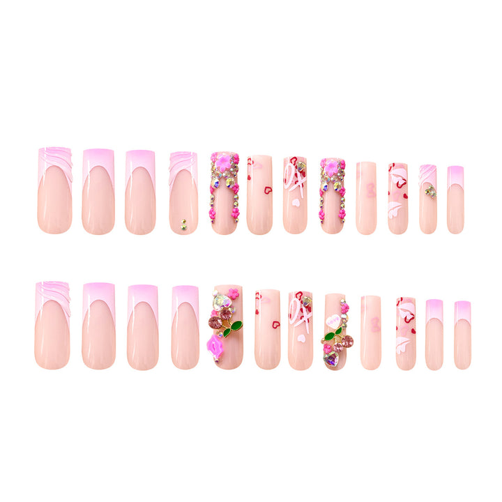 Artistic 3D nail art with glitter details Kalsten