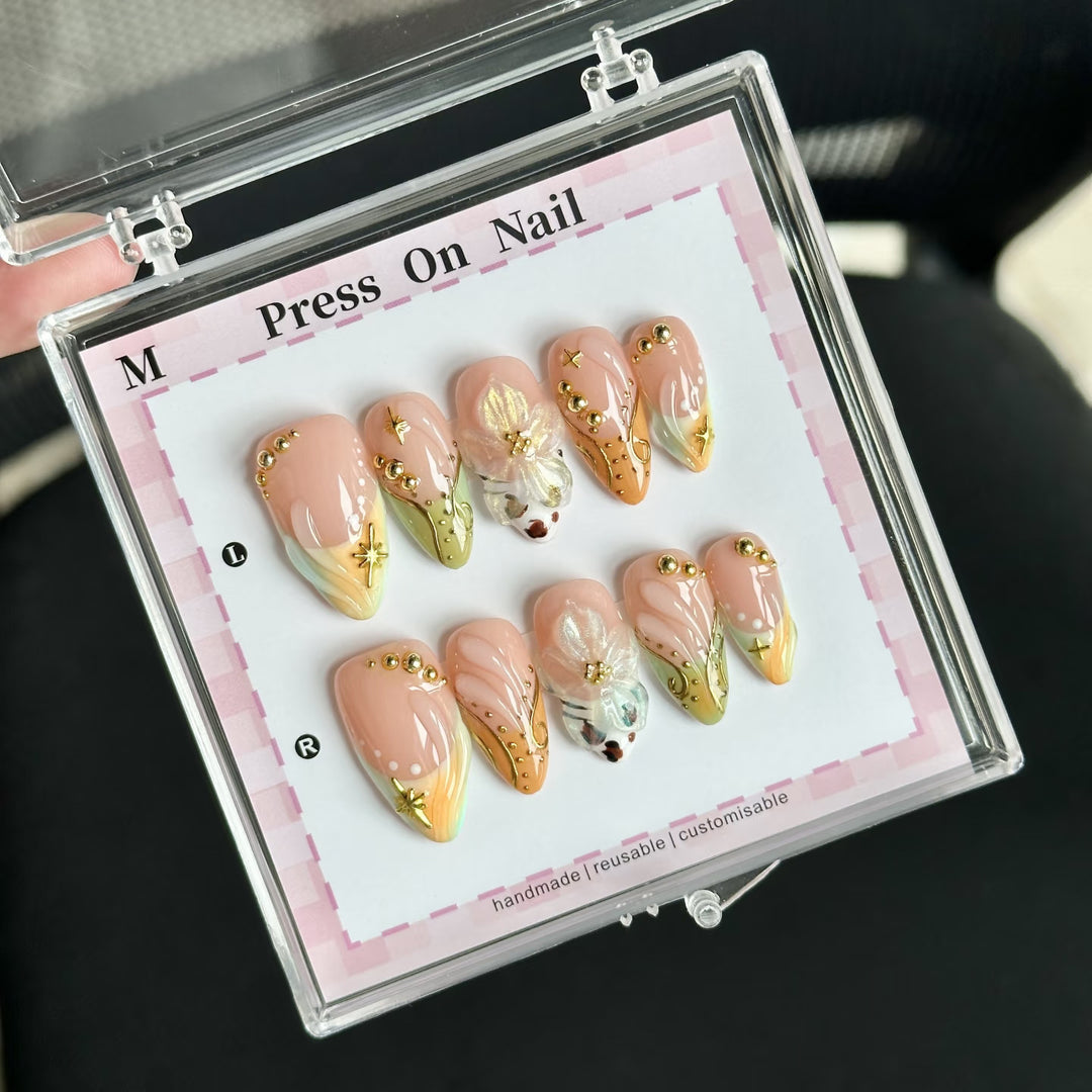 Artistic Reusable Press-On Nail Set