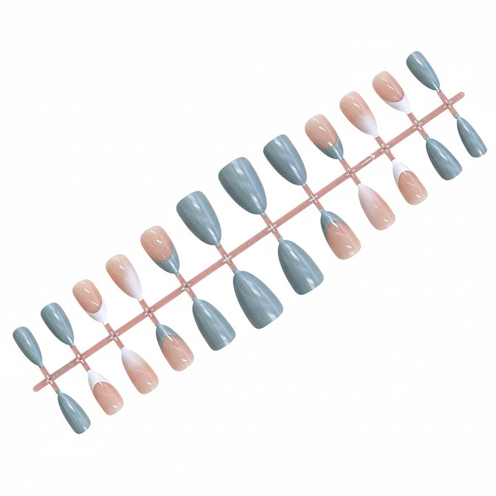 Elegant Ombre Almond-Shaped Press-On Nails Kalsten