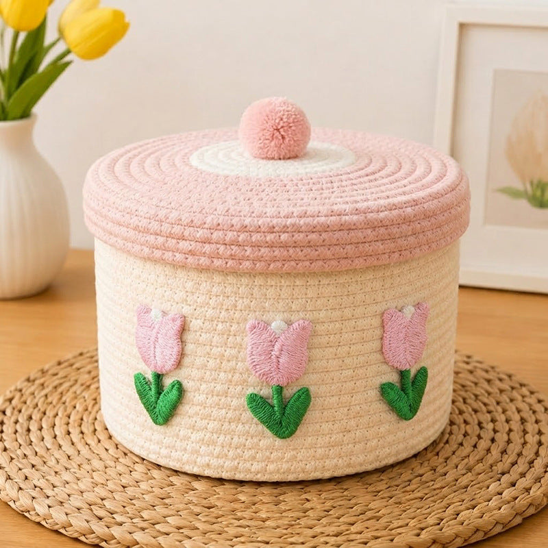 Decorative Knitted Storage Container Kalsten
