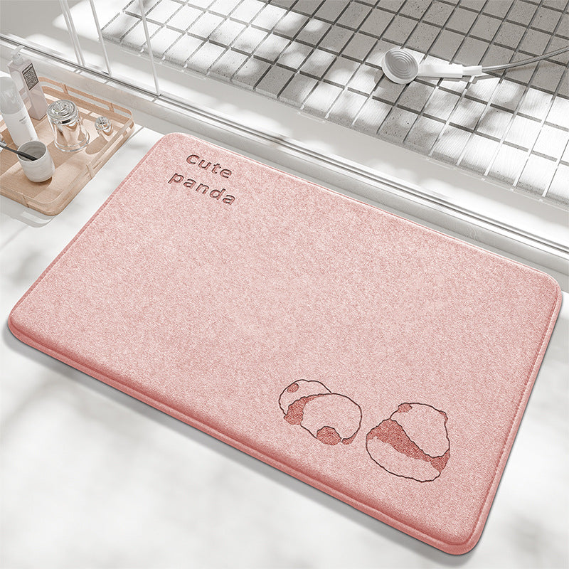 Playful Bunny Design Bath Mat Kalsten