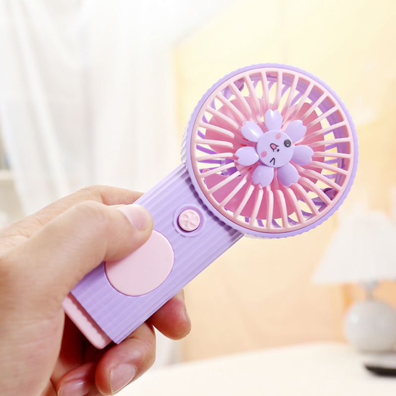 Ladies portable mini hand fan with creative flower design Kalsten