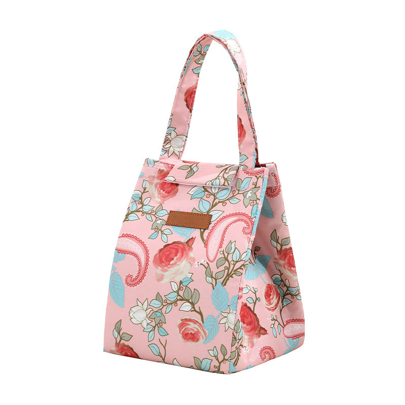 Floral Print Insulated Lunch Tote Kalsten