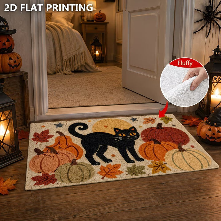 Autumn-Themed Plush Decorative Mat Kalsten