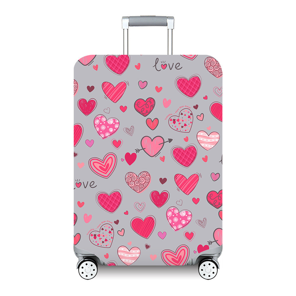 Women's Hard Shell Travel Suitcase with Custom Statement Design Kalsten