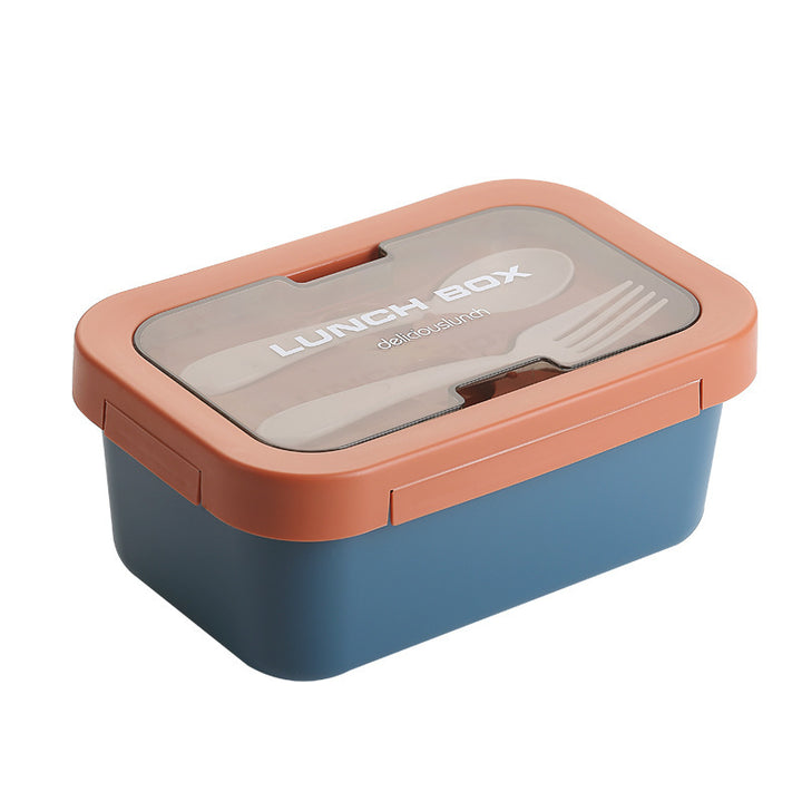 Multi-Layered Insulated Bento Lunch Box with Built-in Utensils