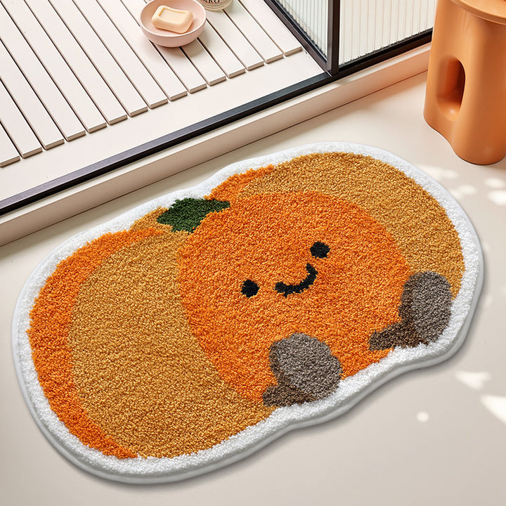 Cute Citrus Fruit Design Bath Mat Kalsten