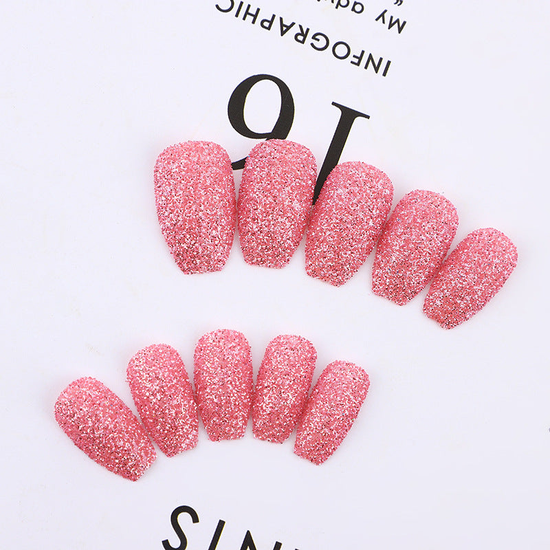 Glittering artificial nails in modern design Kalsten