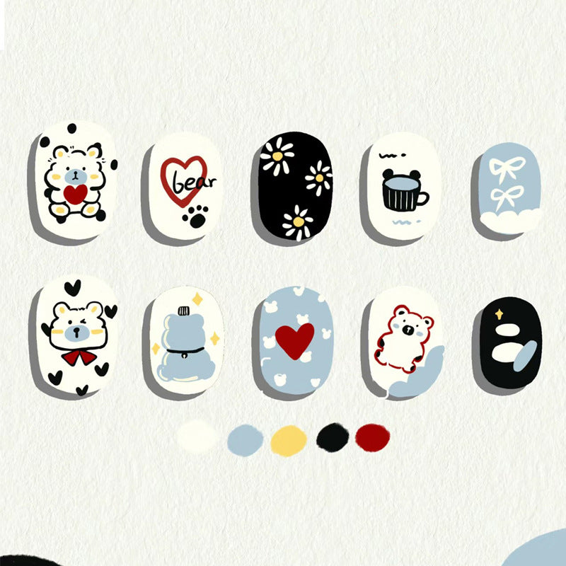 Whimsical Cartoon-Themed Press-On Nail Set Kalsten 1789389236