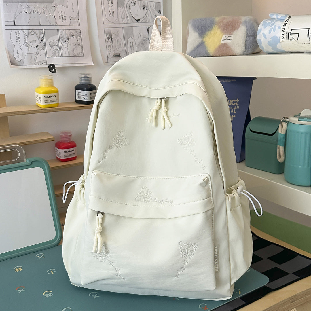 Cute Embroidered Multi-Pocket Backpack Kalsten