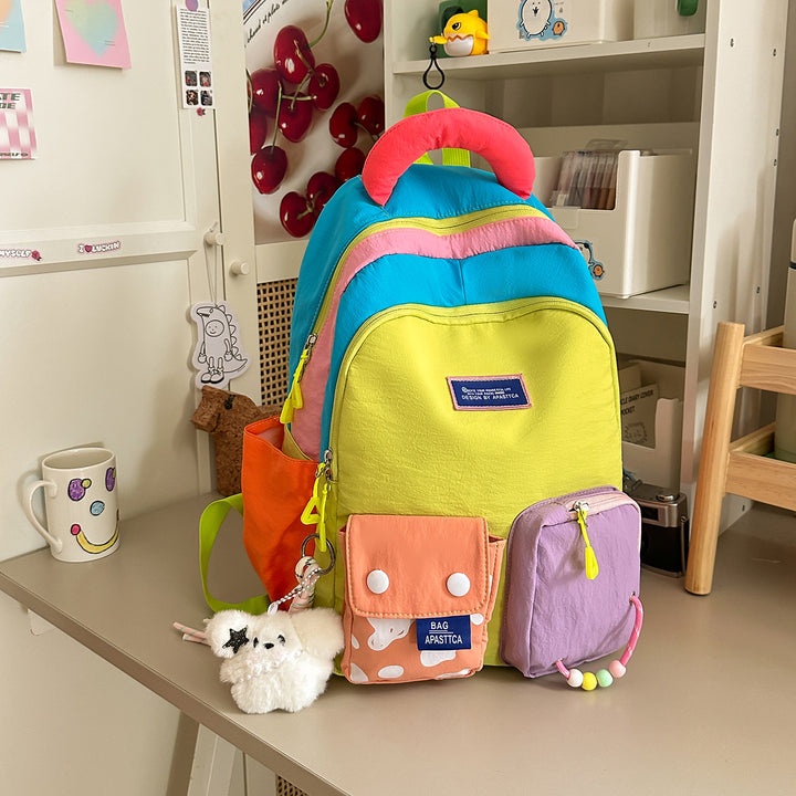 Colorful Multi-Pocket Backpack Kalsten