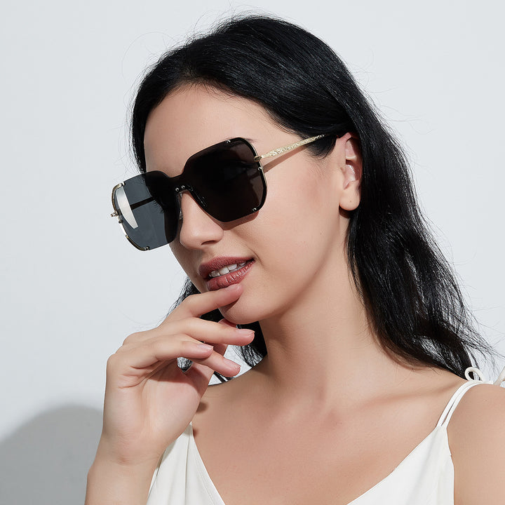 Women large stylish sun protection glasses Kalsten