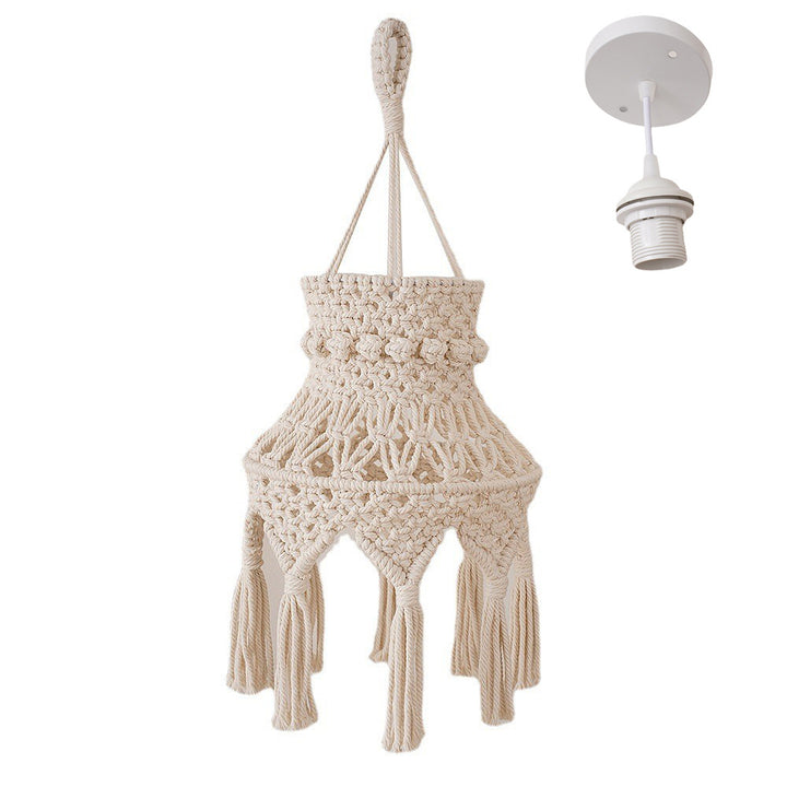 Macramé Hanging Light Fixture Kalsten