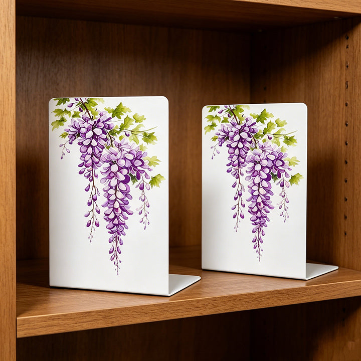 Elegant Floral Decorative Bookends