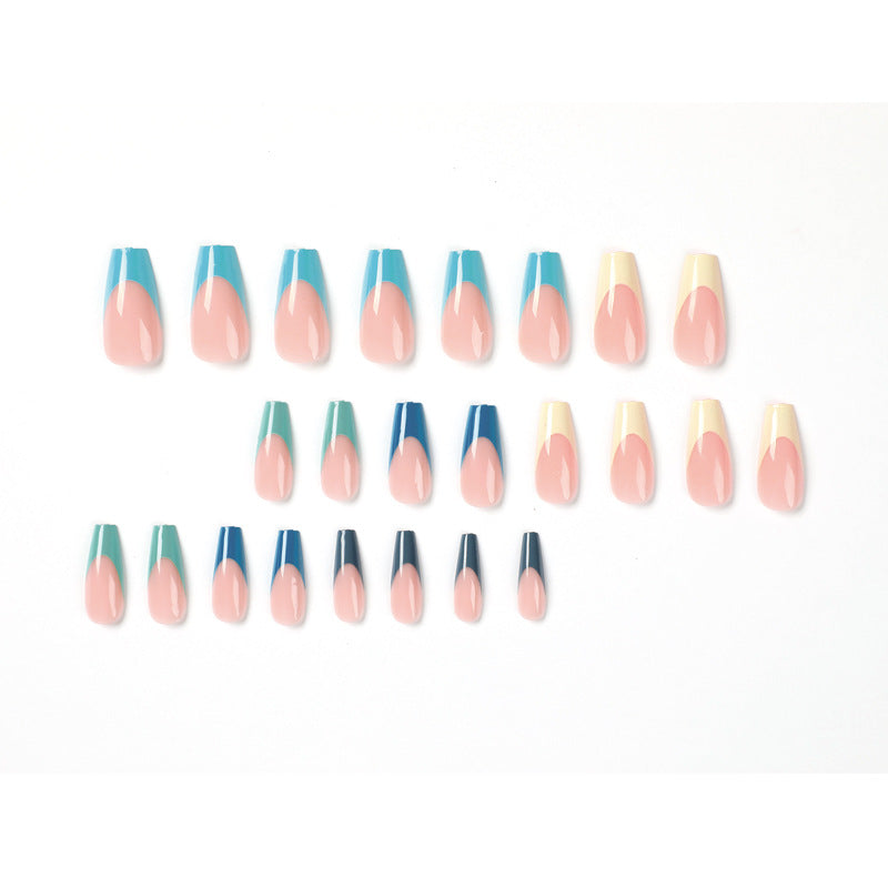 Artful Nail Extensions with Precise Gradient and Elegant Accents Kalsten