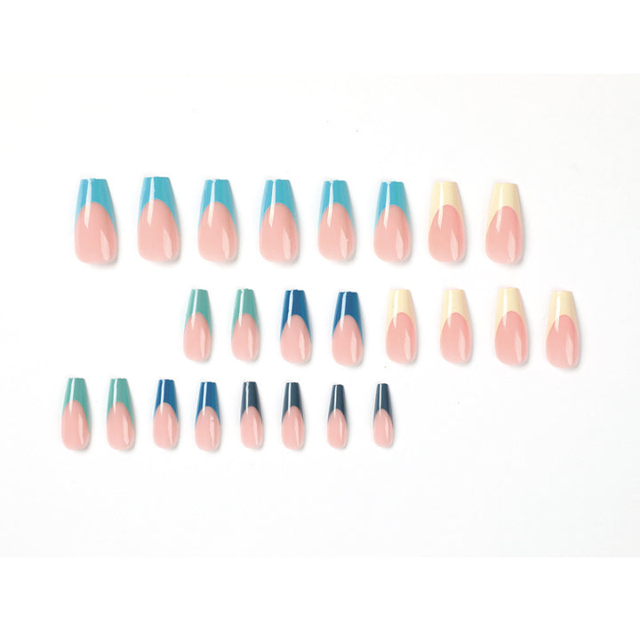 Artful Nail Extensions with Precise Gradient and Elegant Accents Kalsten