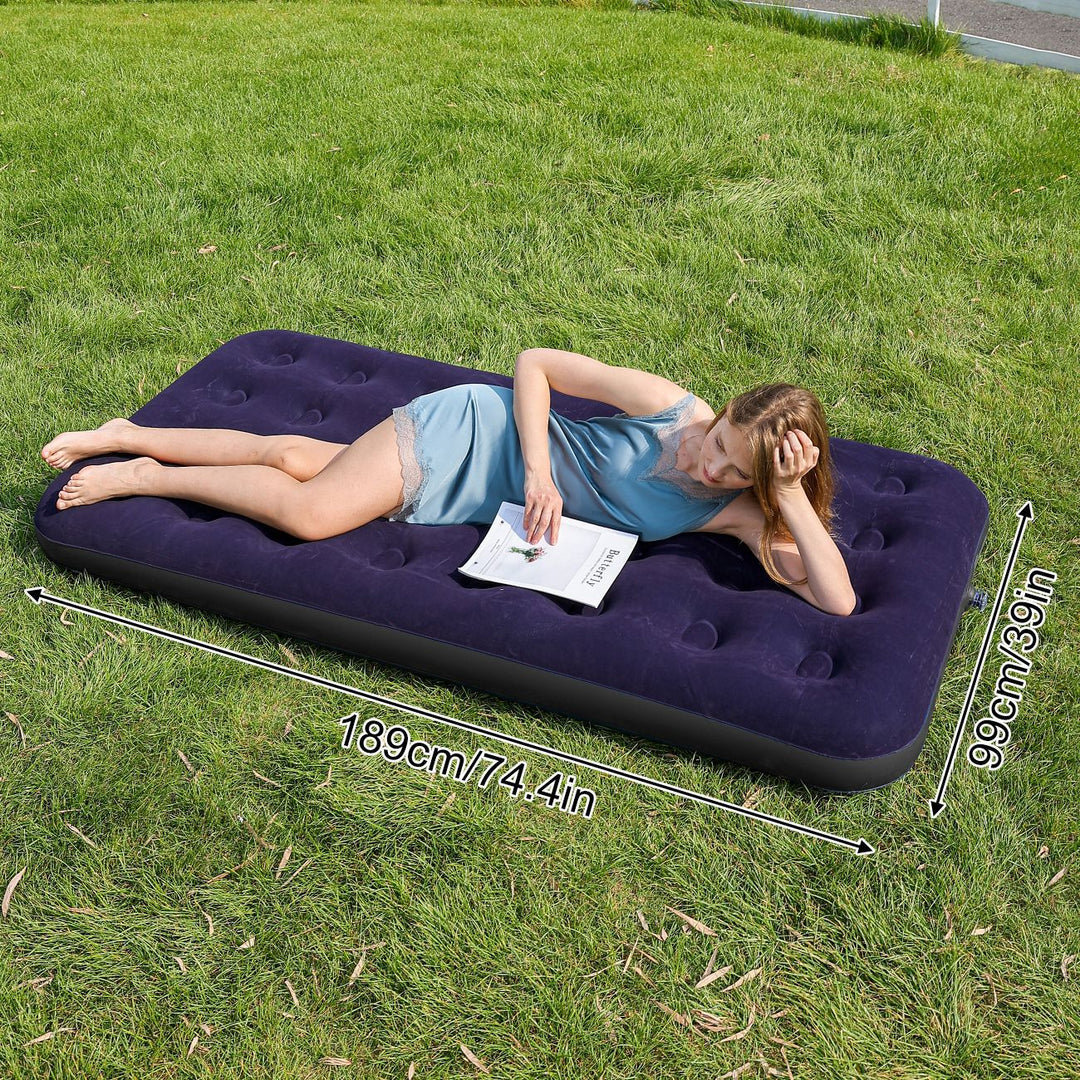 Ladies Inflatable Luxury Air Mattress with Soft Velours Surface Kalsten