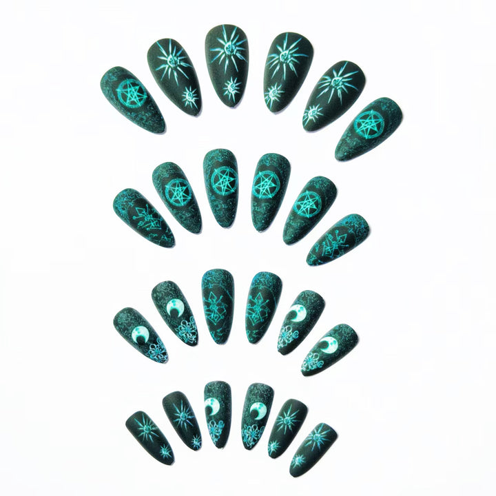 Mystical Patterned Nail Art Kalsten