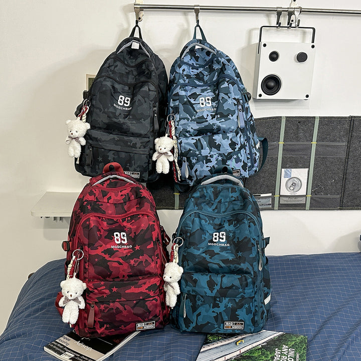 Versatile Camouflage Backpack with Multi-Pocket Design Kalsten