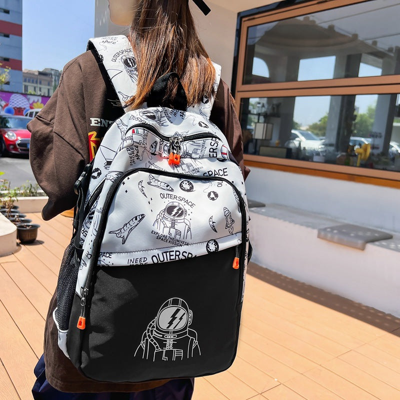 Adventure-Themed Graphic Backpack Kalsten