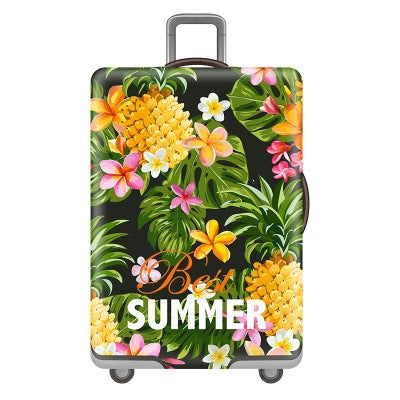 Tropical Leaf Print Hard Shell Luggage Kalsten