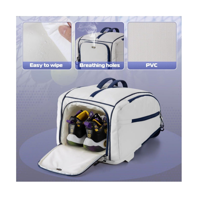 Sporty tennis backpack with integrated racket and shoe compartment Kalsten