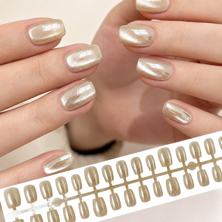 Metallic Press-On Nail Set