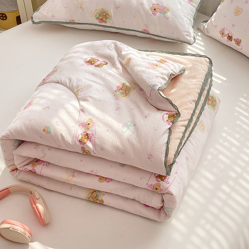 Ladies comfort duvet with delicate floral pattern and high-quality filling Kalsten