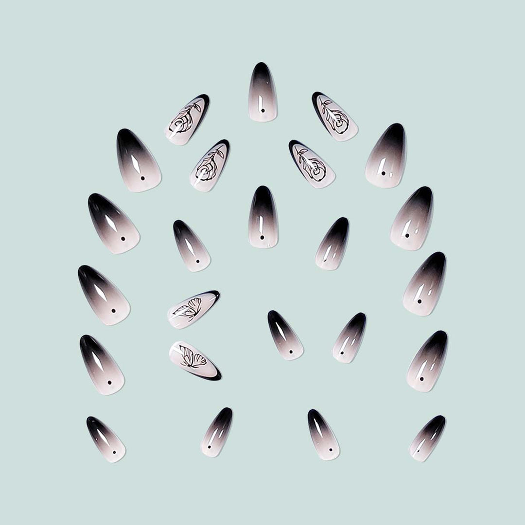 Elegant and artistic ombre nail art Kalsten