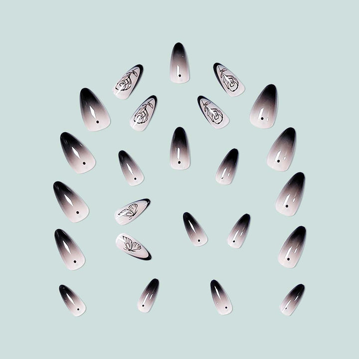 Elegant and artistic ombre nail art Kalsten