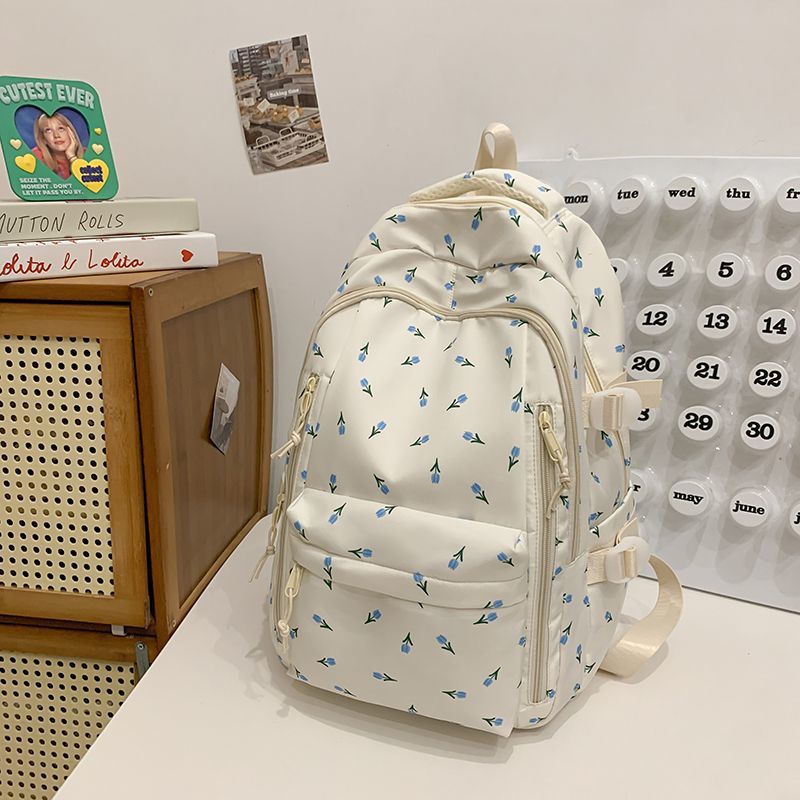 Flower-embellished Backpack Kalsten