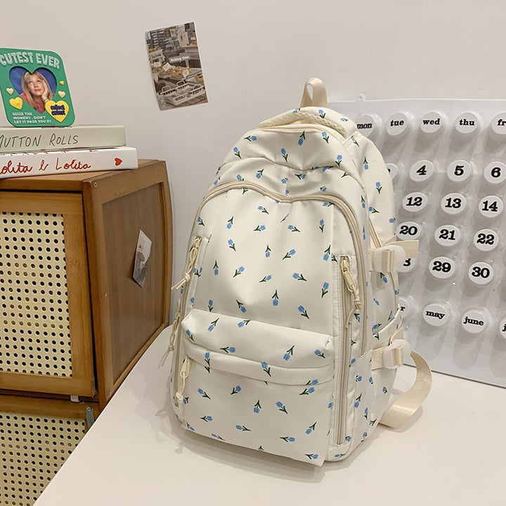 Flower-embellished Backpack Kalsten