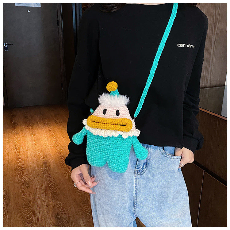 Cute Character Crochet Mini Backpack