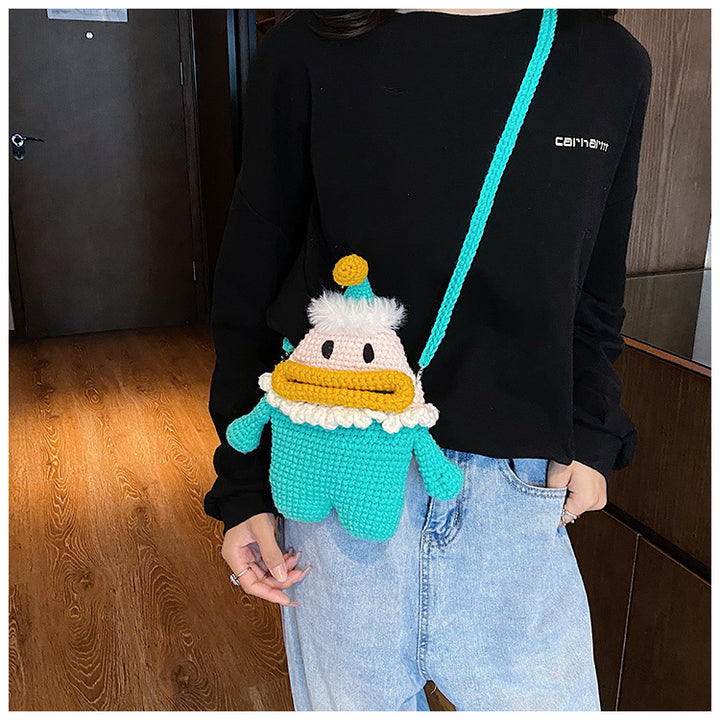 Cute Character Crochet Mini Backpack