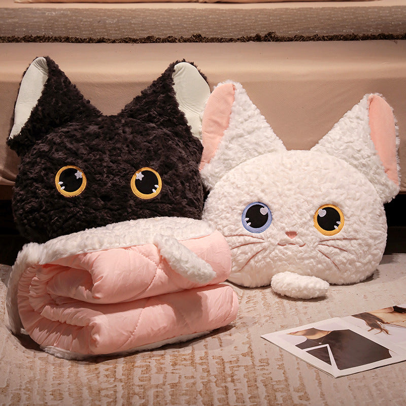 Plush pillow and blanket set