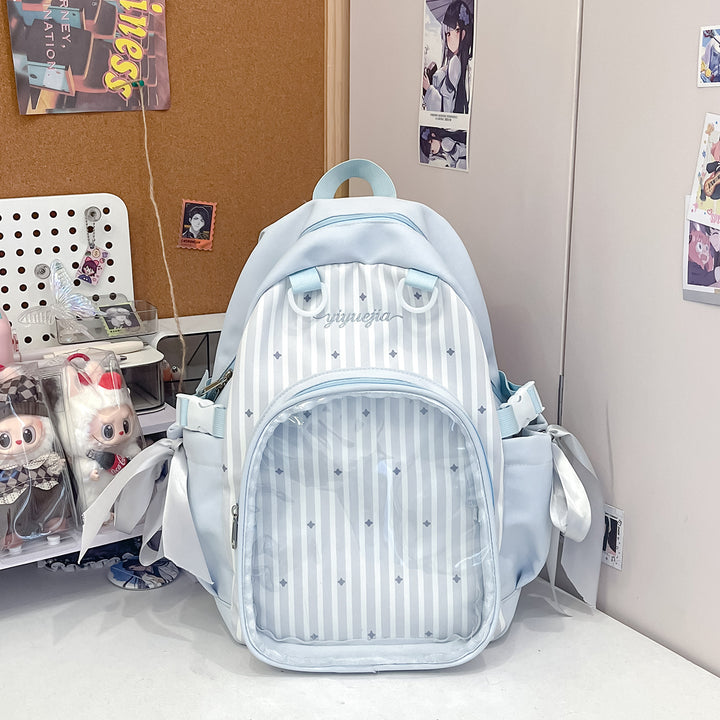 Transparent Window Multi-Compartment Backpack Kalsten