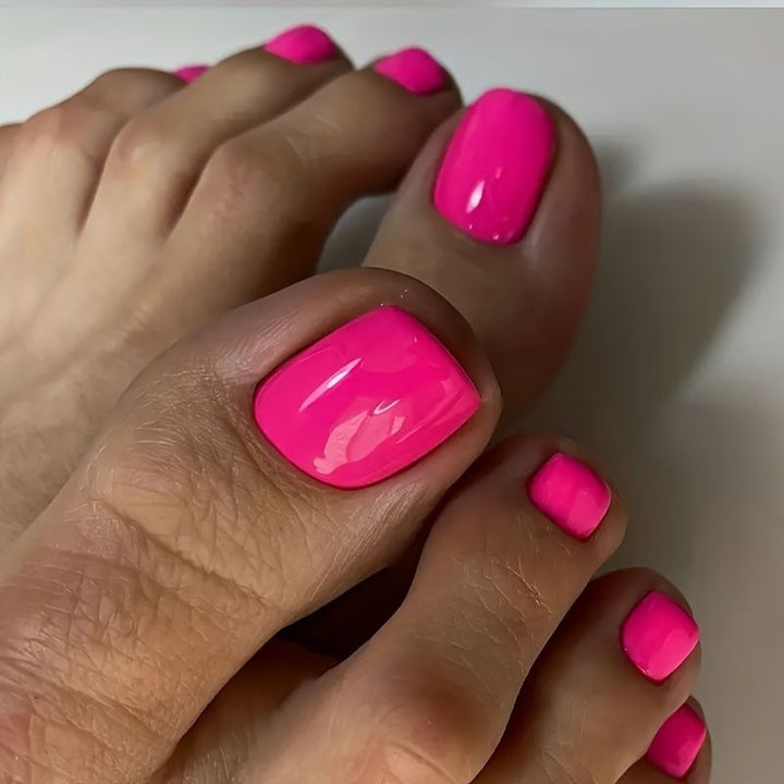 Glossy Pedicure Nail Art Enhancements Kalsten
