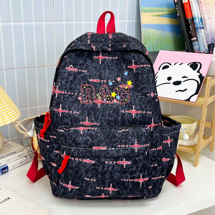 Girls' Whimsical Graphic Print School Backpack