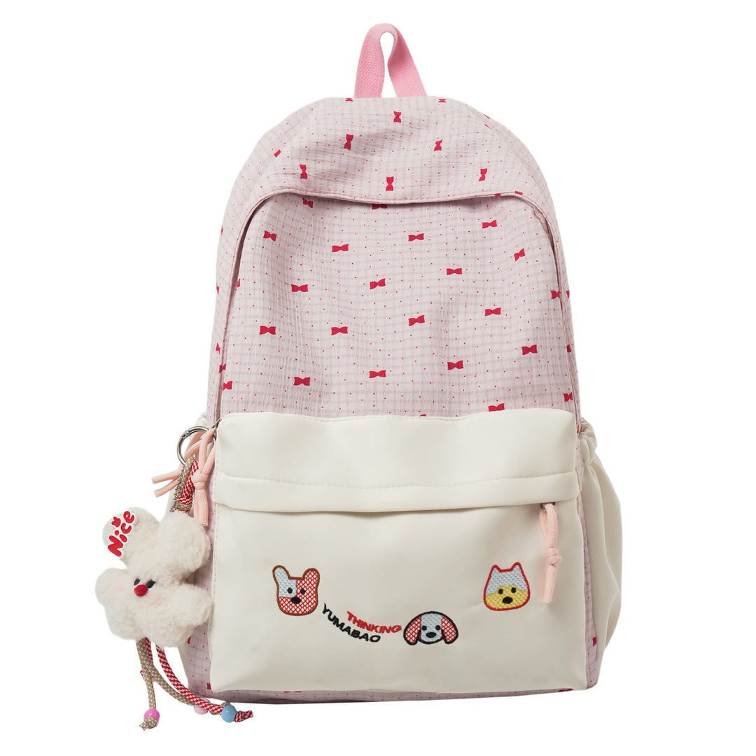 Cute Bow-Embellished Backpack Kalsten