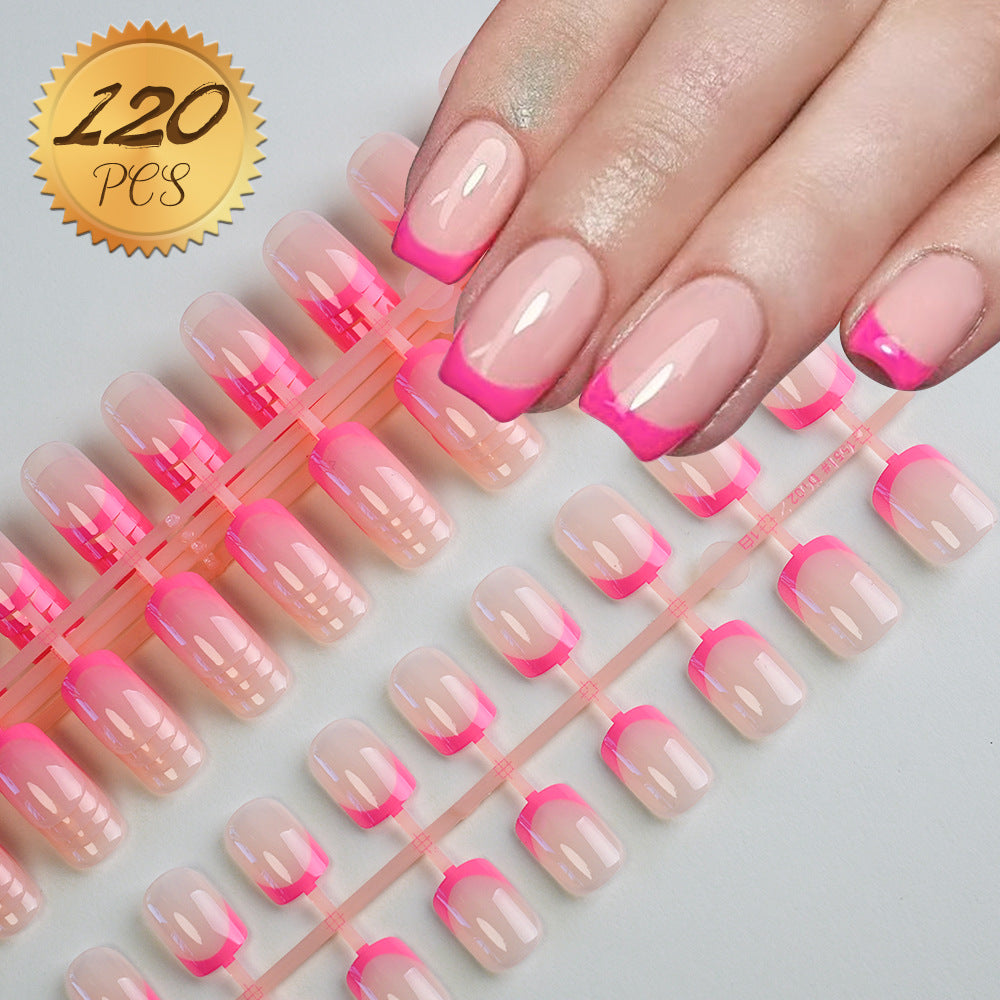 Decorative French Tip Press-On Nail Set Kalsten