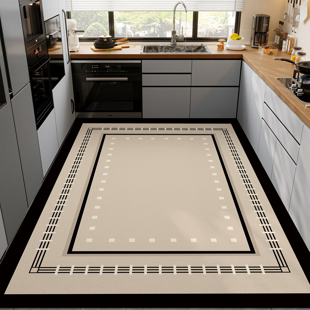 Floral Pattern Kitchen Mat