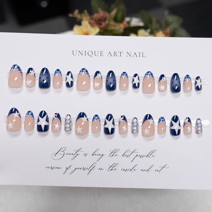 Artistic Starry Night Press-On Nails
